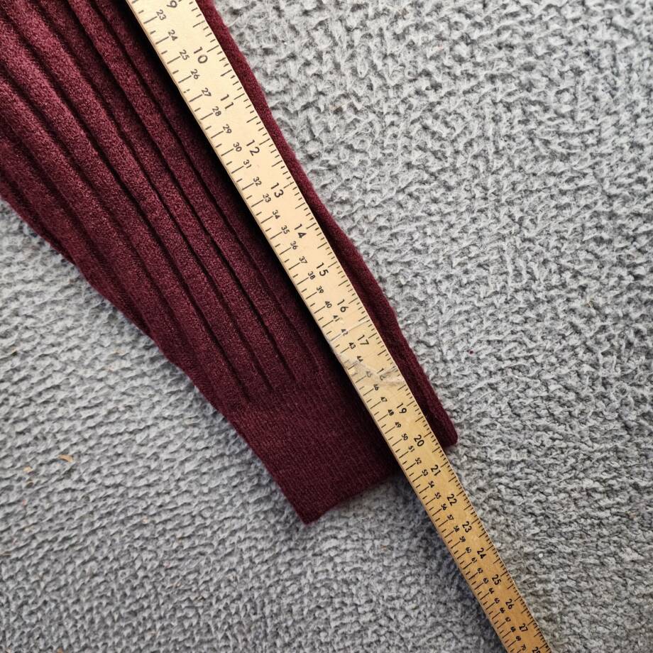 Sanctuary Ribbed V Neck Sweater Women's XL Sugar Plum Pullover Long-Sleeved~