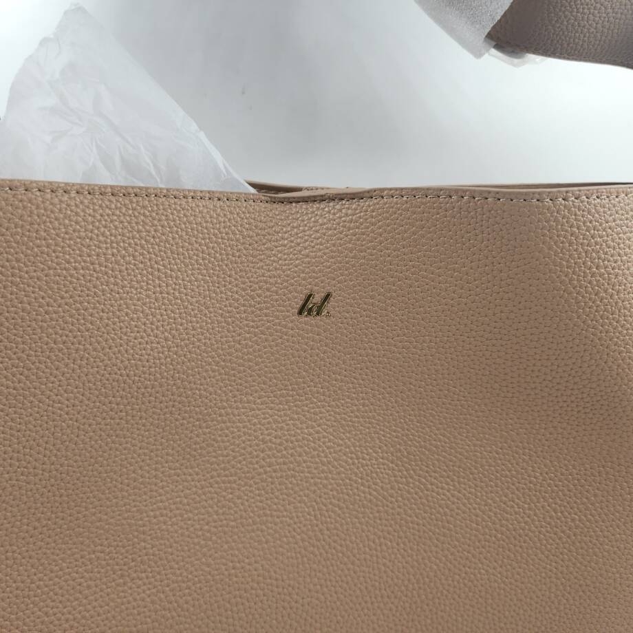 LIKE DREAMS Desert Dreamer Tote Bag Women's Light Taupe Magnetic Snap Closure