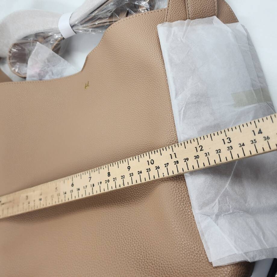 LIKE DREAMS Desert Dreamer Tote Bag Women's Light Taupe Magnetic Snap Closure