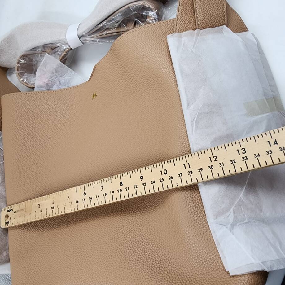LIKE DREAMS Desert Dreamer Tote Bag Women's Light Taupe Magnetic Snap Closure