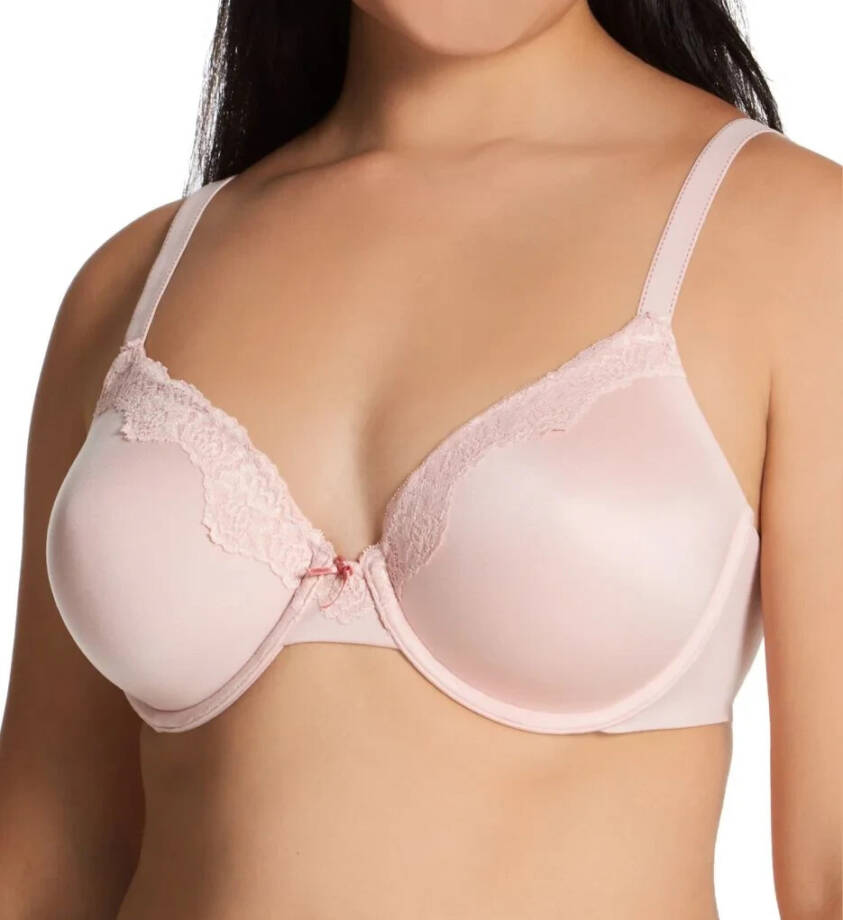 Maidenform Plus Comfort Devotion Extra Coverage Embellished Bra Women's 34D Pink