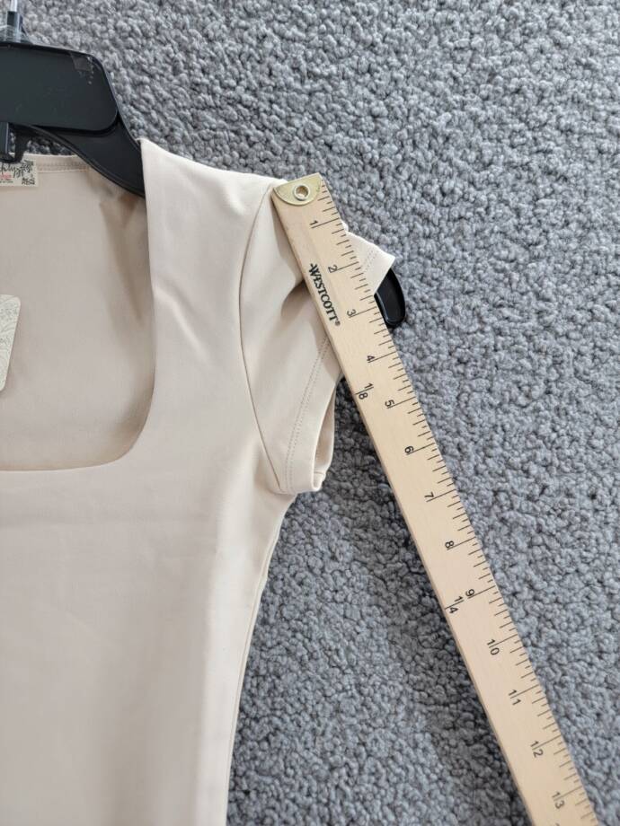 Intimately Free People Square Eyes Bodysuit Top Women's XS Pink Tint Snap Gusset