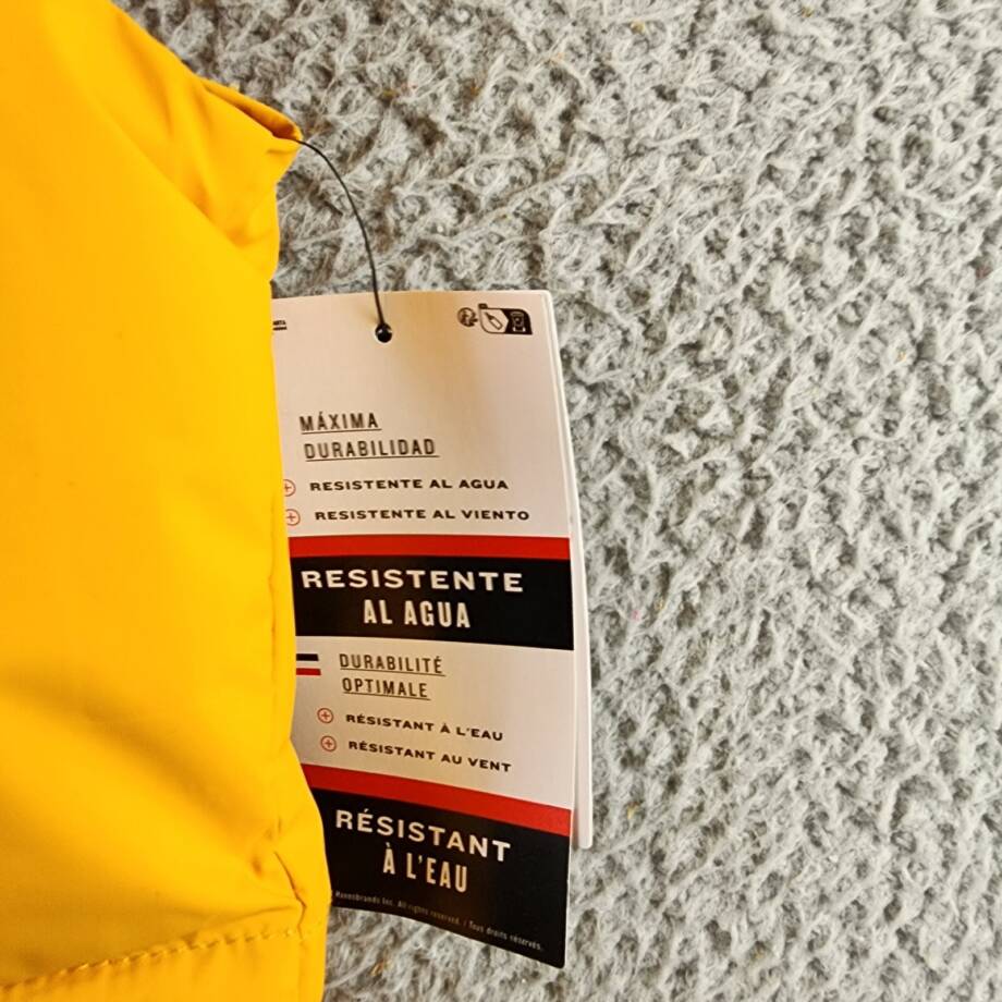 Champion Solid-Color Quilted Puffer Vest Men's S Sunflower Stand Collar Zip Up