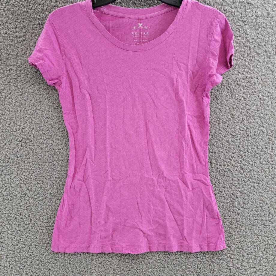 Velvet by Graham & Spencer Odelia Short Sleeved Crewneck Tee Women's XS Orchid