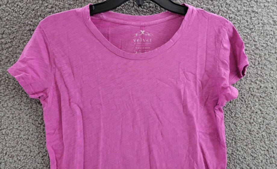 Velvet by Graham & Spencer Odelia Short Sleeved Crewneck Tee Women's XS Orchid