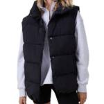 Cotton On Body The Mother Puffer Vest Women's S/M Black Pockets Sleeveless