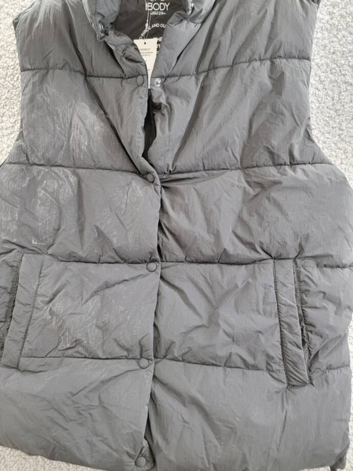 Cotton On Body The Mother Puffer Vest Women's S/M Black Pockets Sleeveless