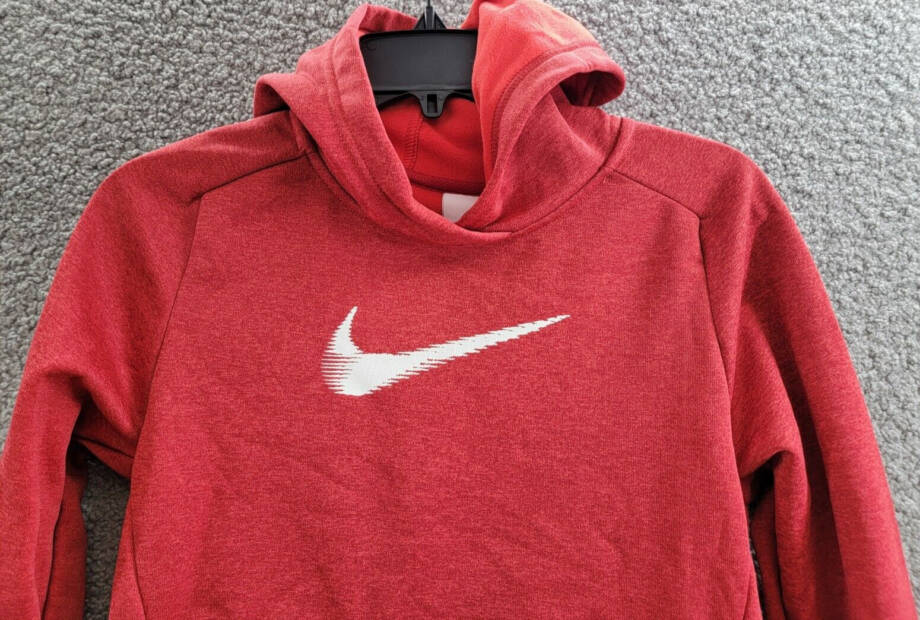 Nike Therma Multi+ Pullover Training Hoodie Big Kids L Red Kangaroo Pockets L/S