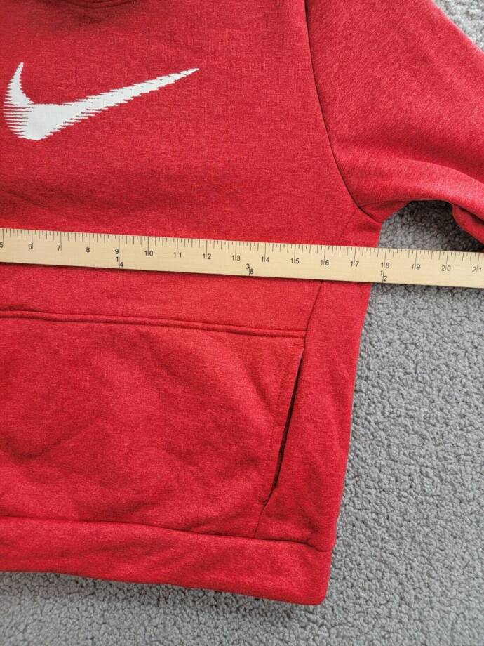 Nike Therma Multi+ Pullover Training Hoodie Big Kids L Red Kangaroo Pockets L/S