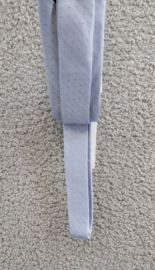 Calvin Klein Silk Blend Tonal Dot Neat Tie Men's Light Blue Adjustable~