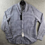 The Men's Store at Bloomingdale's Stretch Slim Fit Shirt Men's 2XL Blue Multi