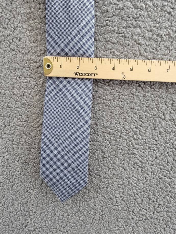 Michael Kors Classic Design Glenplaid Tie Men's One Size Blue Multi Pointed