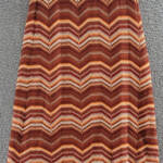 Bar III Pull-On Crochet Midi Skirt Women's S Dark Clay Multi Lined Pull-On Style