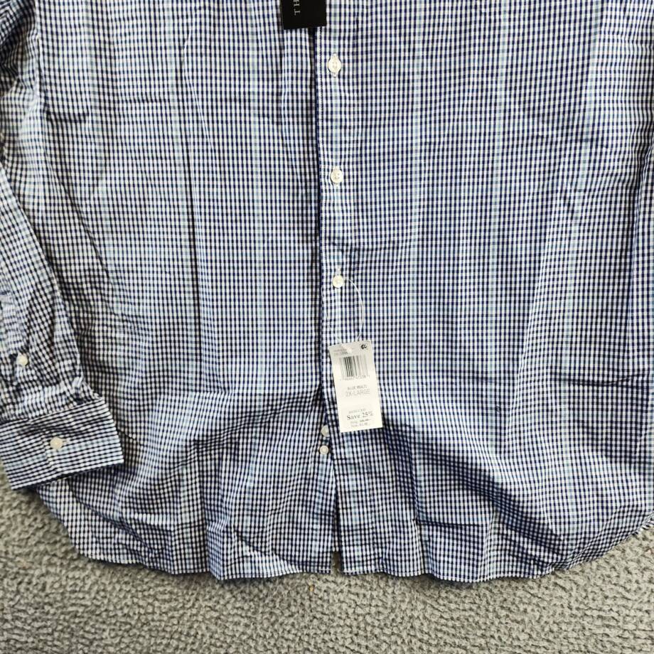 The Men's Store at Bloomingdale's Stretch Slim Fit Shirt Men's 2XL Blue Multi