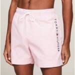 Tommy Hilfiger Striped 5" Swim Trunks Men's XXL Botanical Pink Elastic Waist