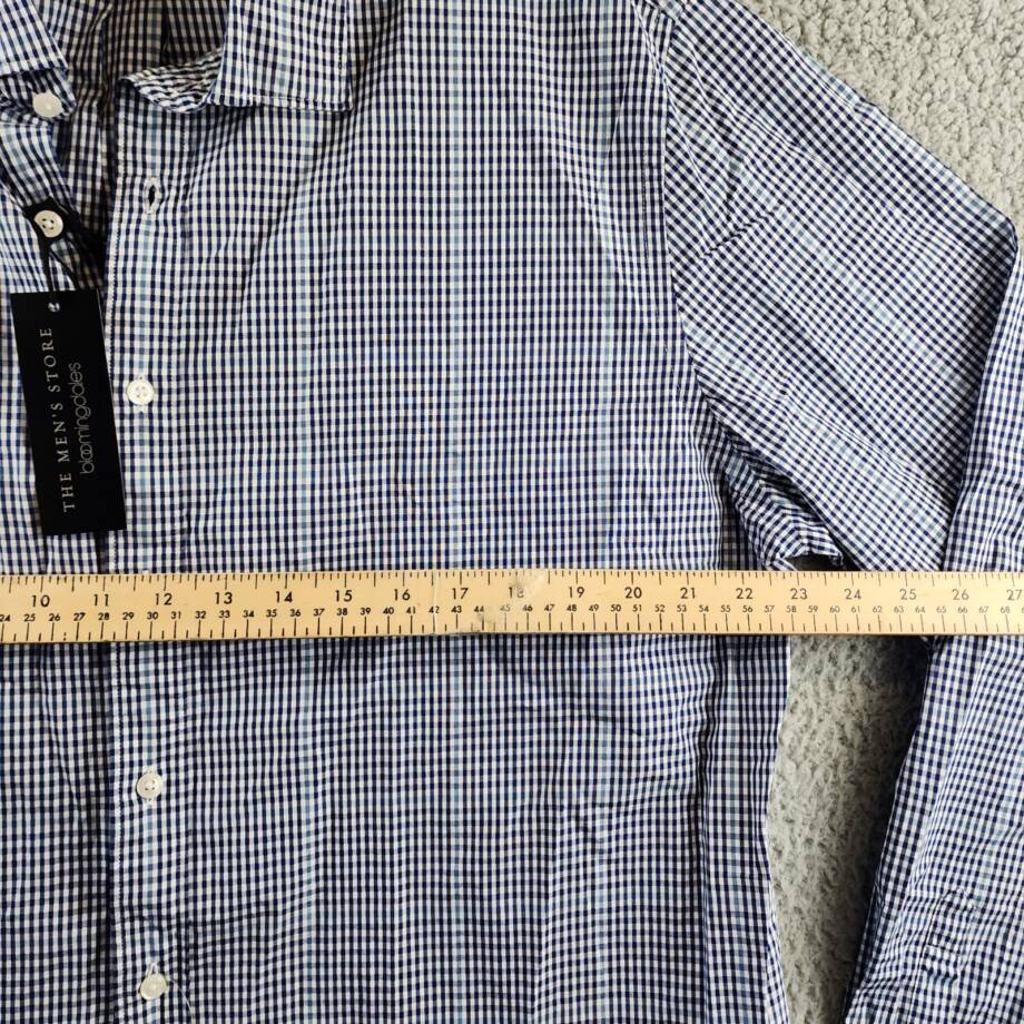 The Men's Store at Bloomingdale's Stretch Slim Fit Shirt Men's 2XL Blue Multi