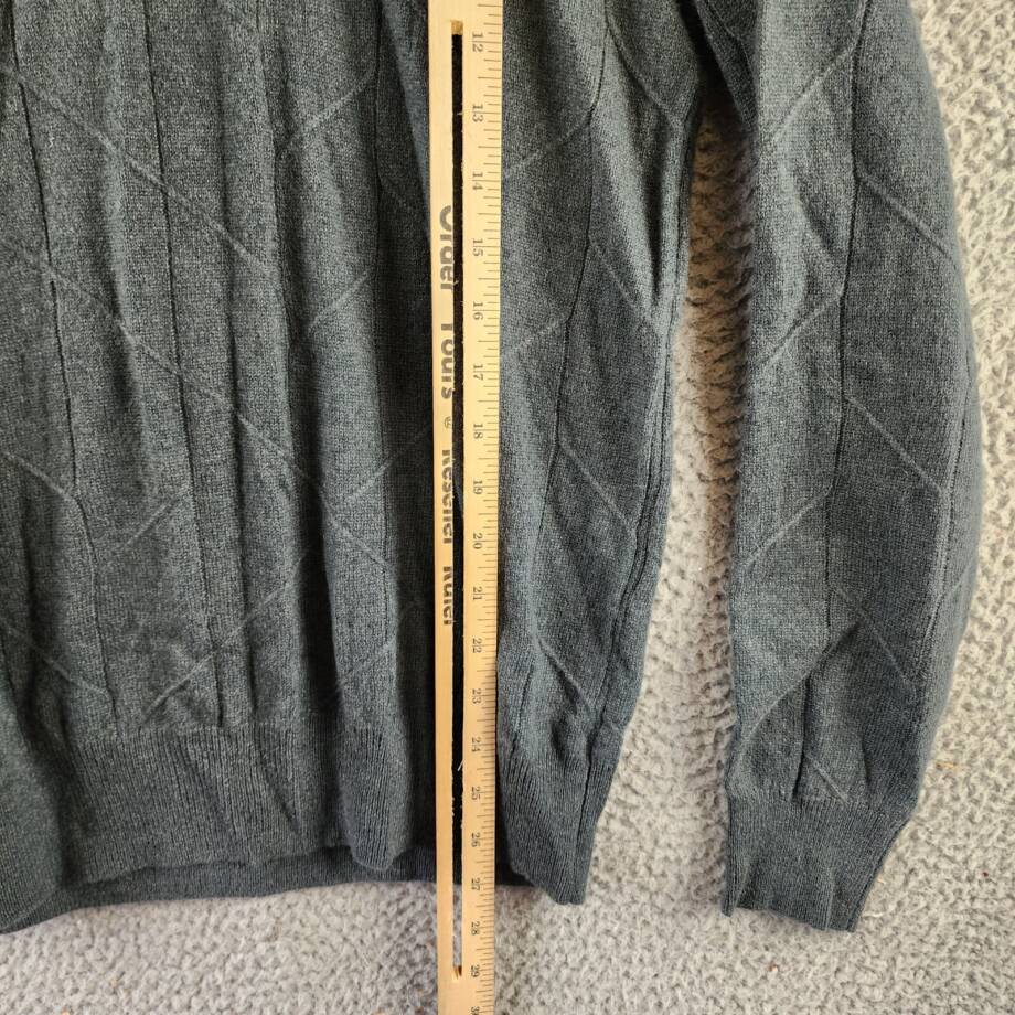 The Men's Store at Bloomingdale's Novelty Stitch Sweater Men's M Slate Green L/S