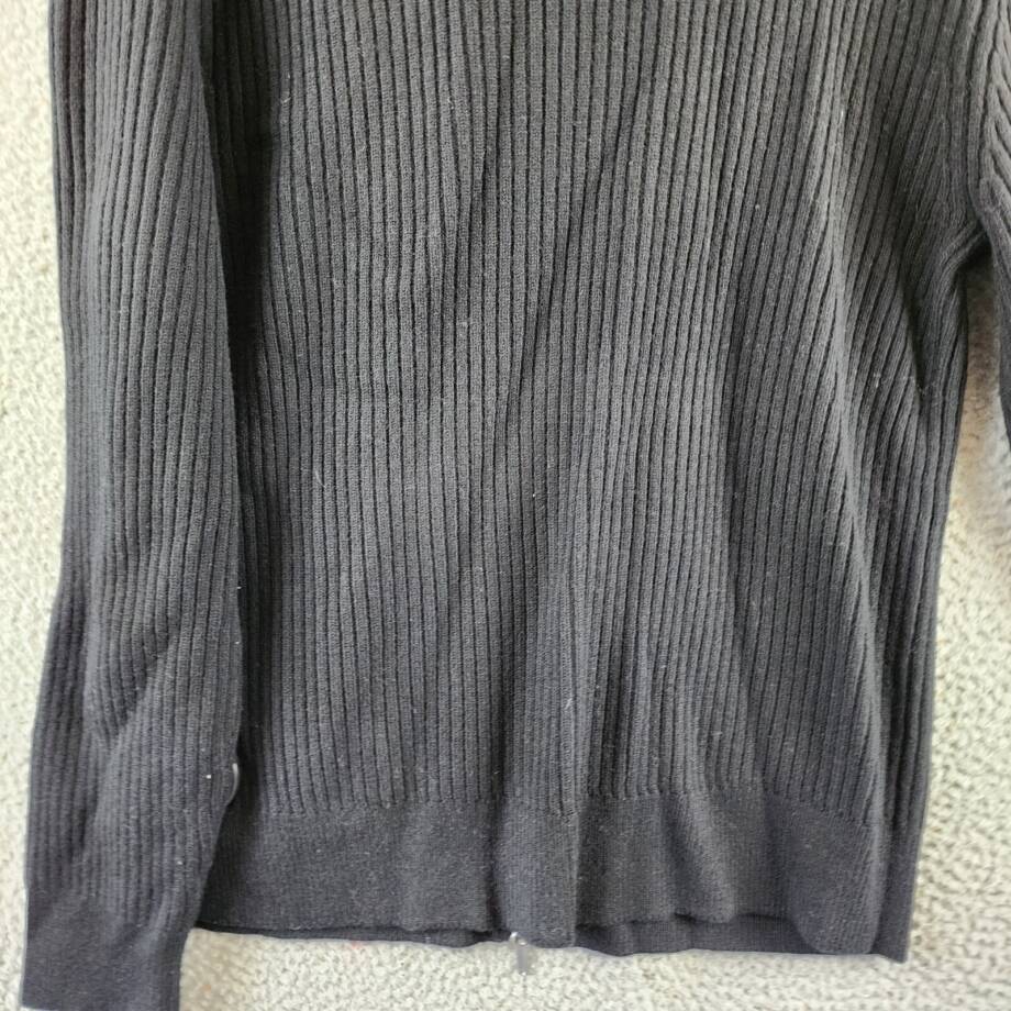 The Men's Store at Bloomingdale's Zip Cardigan Merino Wool Sweater Men's L Black