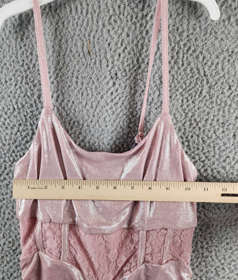 With Jules Sleeveless Lace-Insert Dress Big Girls XL Light Pastel Pink Back Zip