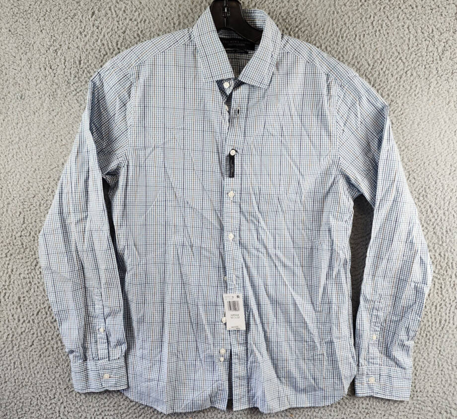 The Men's Store at Bloomingdale's Slim Fit Button Down Shirt Men's M Slate Blue