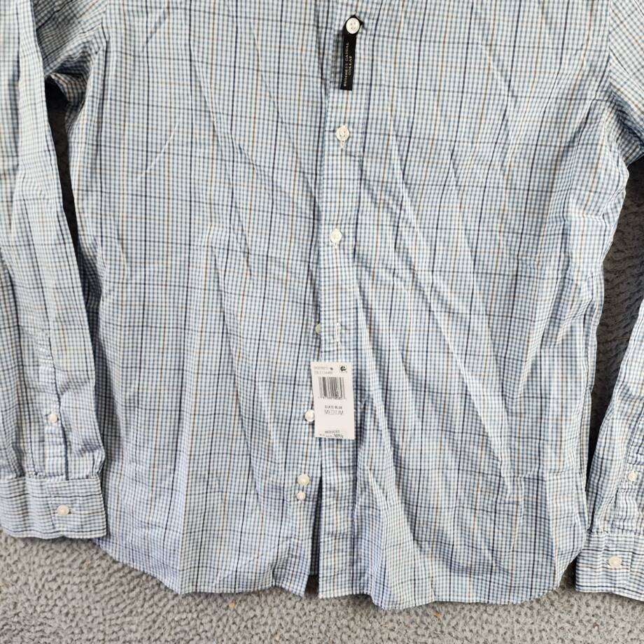 The Men's Store at Bloomingdale's Slim Fit Button Down Shirt Men's M Slate Blue