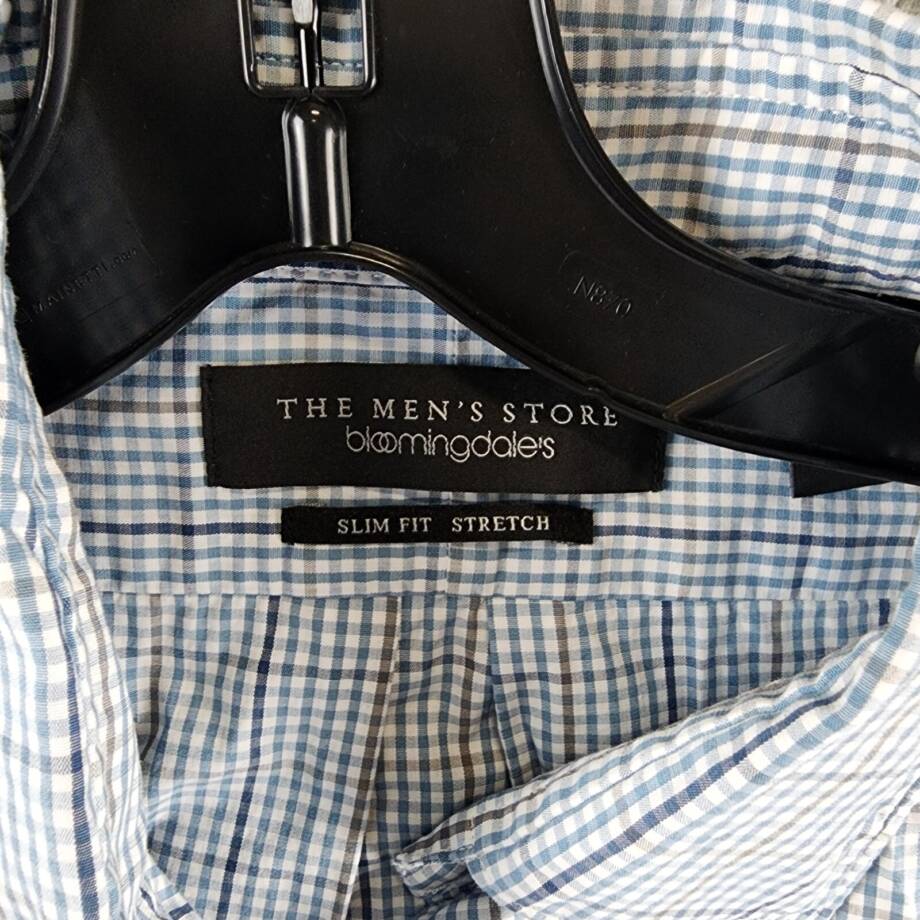 The Men's Store at Bloomingdale's Slim Fit Button Down Shirt Men's M Slate Blue