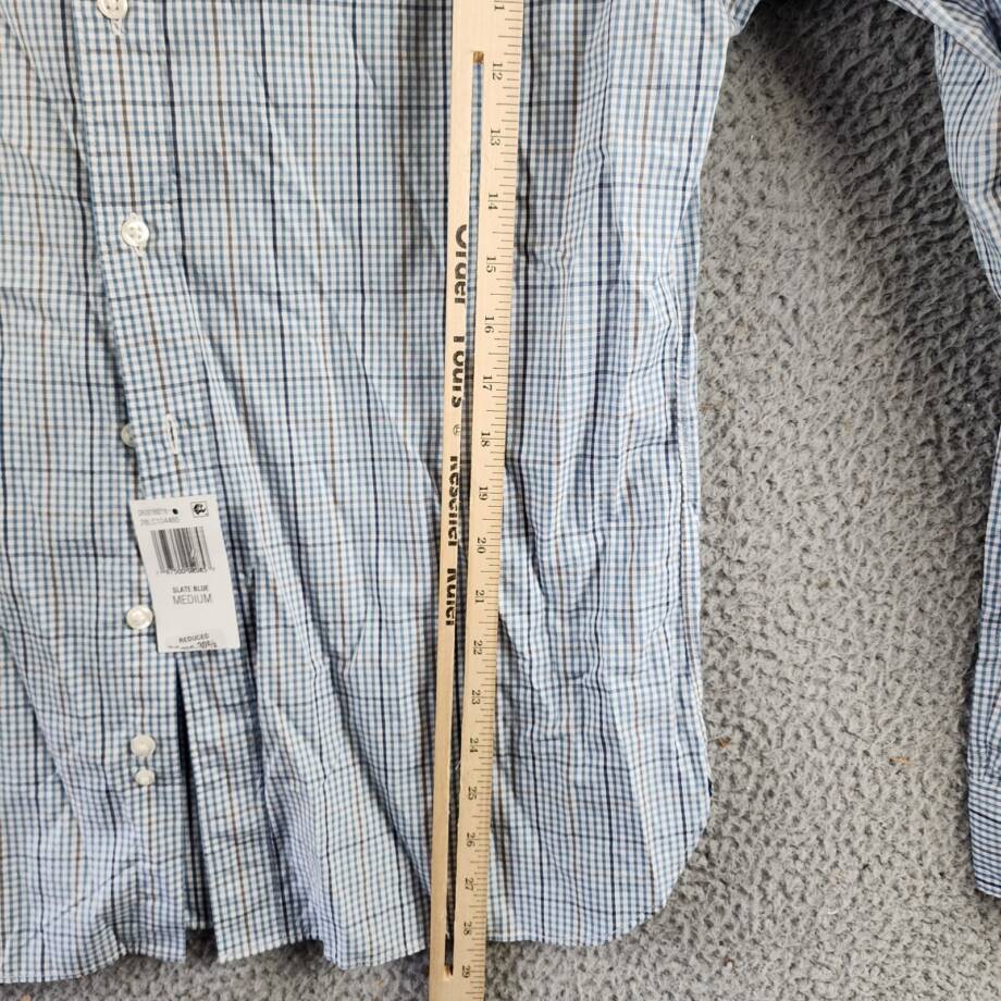 The Men's Store at Bloomingdale's Slim Fit Button Down Shirt Men's M Slate Blue