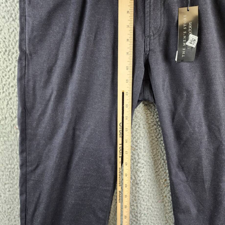 The Men's Store at Bloomingdale's Flannel Tailored Fit Pants Men's 36Wx32L Navy