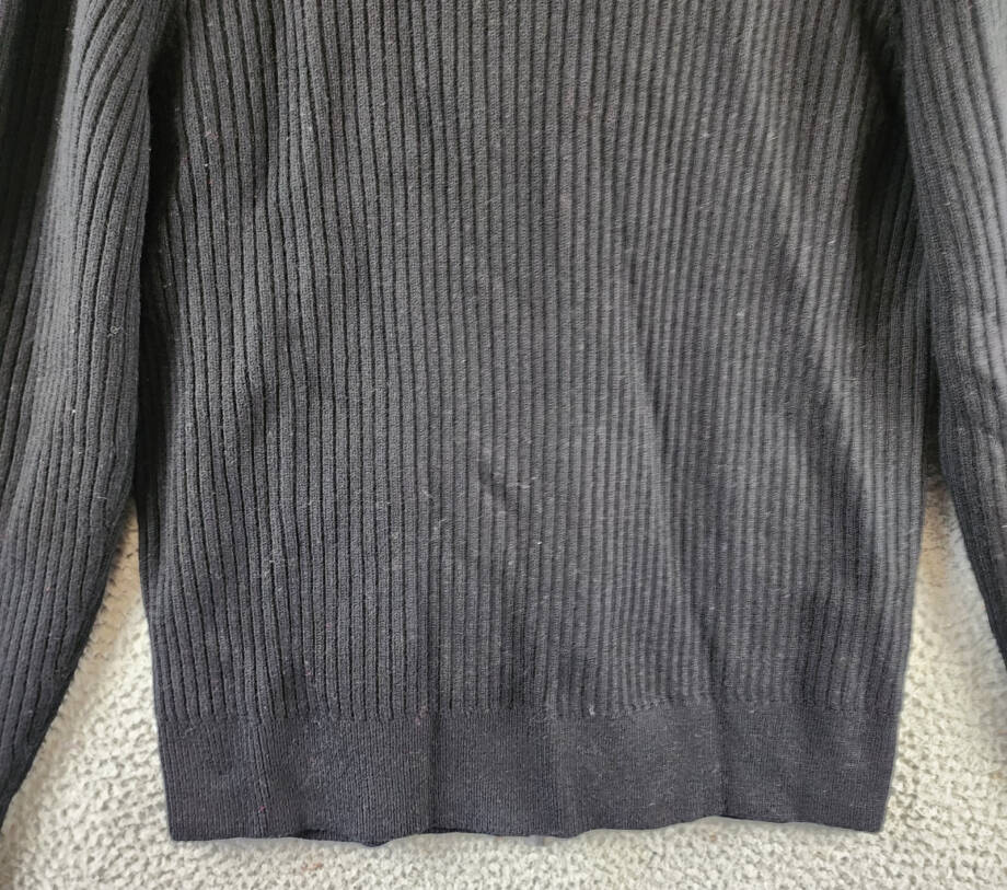 The Men's Store at Bloomingdale's Zip Cardigan Merino Wool Sweater Men's M Black