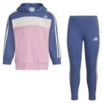 adidas Color Block French Terry Pullover and Leggings Girls' 6X Crew Blue 2Piece