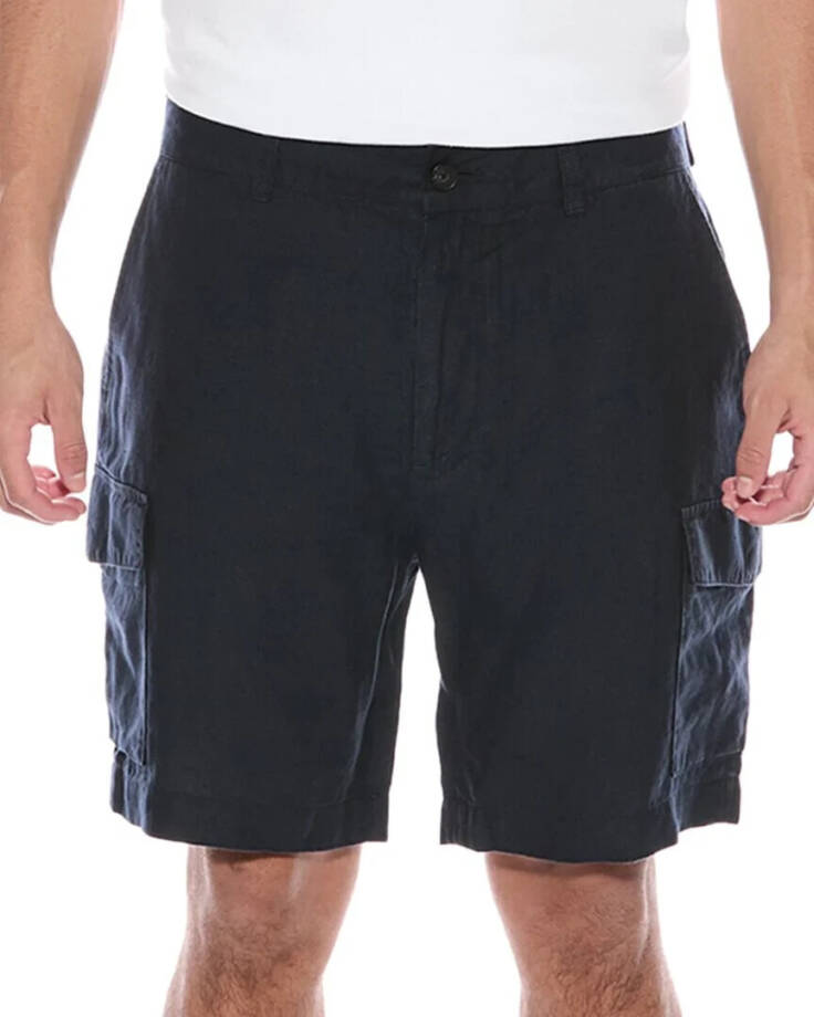 Vince Cargo Short Men's 31 Navy Zip Fly With Button Closure Belt Loops Pockets