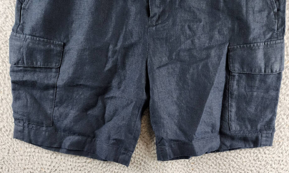 Vince Cargo Short Men's 31 Navy Zip Fly With Button Closure Belt Loops Pockets