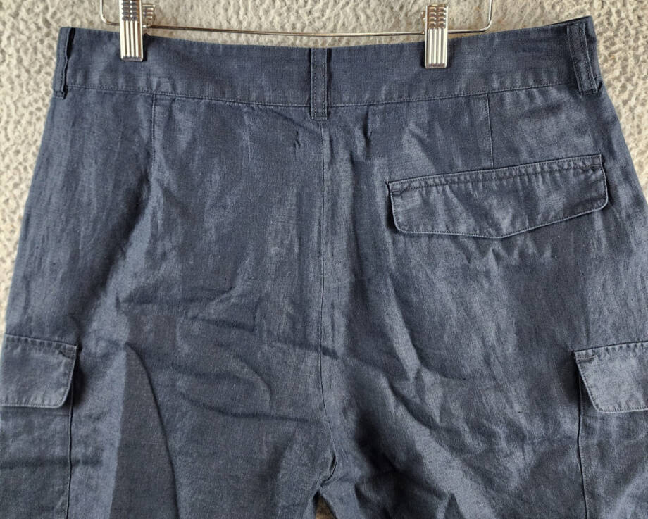 Vince Cargo Short Men's 31 Navy Zip Fly With Button Closure Belt Loops Pockets