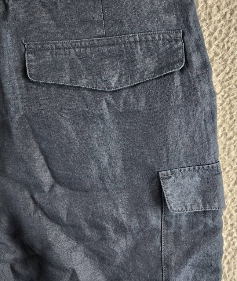 Vince Cargo Short Men's 31 Navy Zip Fly With Button Closure Belt Loops Pockets