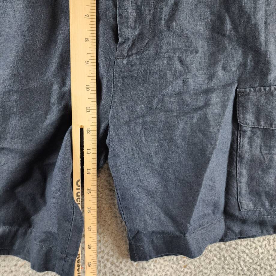 Vince Cargo Short Men's 31 Navy Zip Fly With Button Closure Belt Loops Pockets