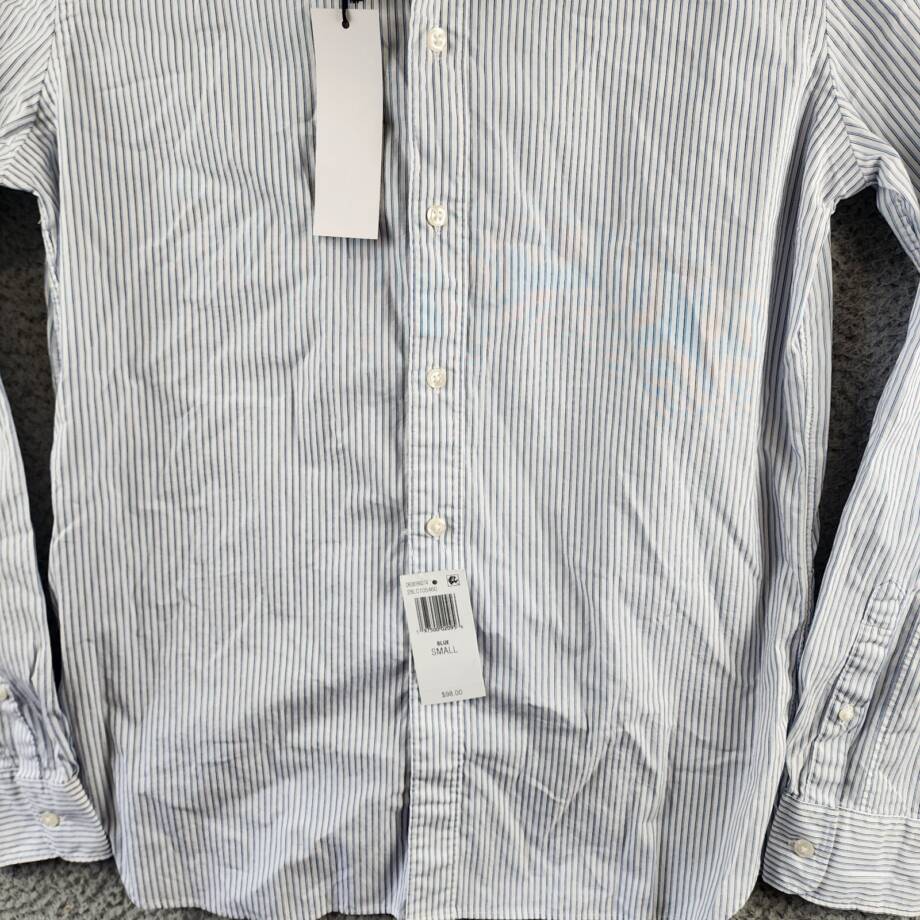 The Men's Store at Bloomingdale's Cotton Slim Fit Button Up Shirt Men's S Blue