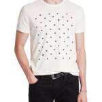 John Varvatos Suits T-Shirts Male L Salt Crew Neck Short Sleeve Pullover Style~