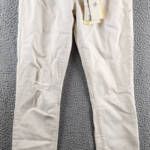 Responsibly Jeans Men's 31 White Belt Loops 5-Pocket Zip Fly Button Closure