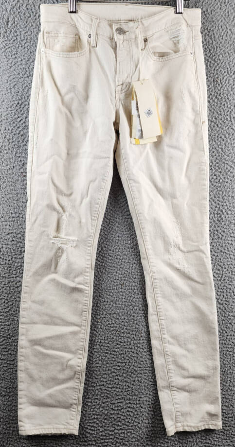Responsibly Jeans Men's 31 White Belt Loops 5-Pocket Zip Fly Button Closure