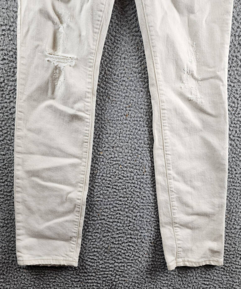 Responsibly Jeans Men's 31 White Belt Loops 5-Pocket Zip Fly Button Closure