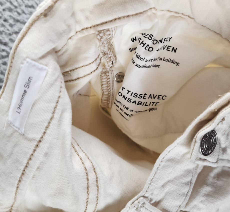 Responsibly Jeans Men's 31 White Belt Loops 5-Pocket Zip Fly Button Closure