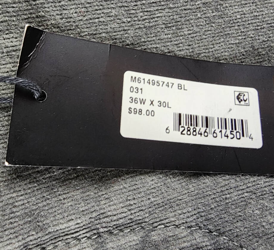 The Men's Store at Bloomingdale's Tailored Fit Corduroy Jeans Mens 30Wx30L Black