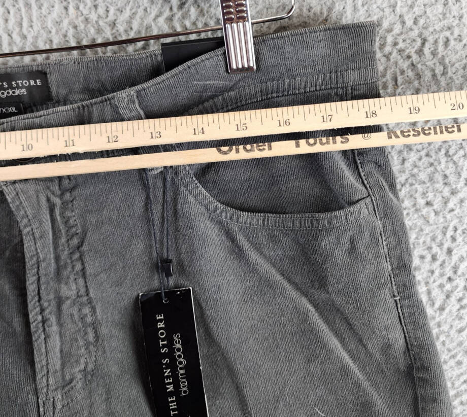 The Men's Store at Bloomingdale's Tailored Fit Corduroy Jeans Mens 30Wx30L Black