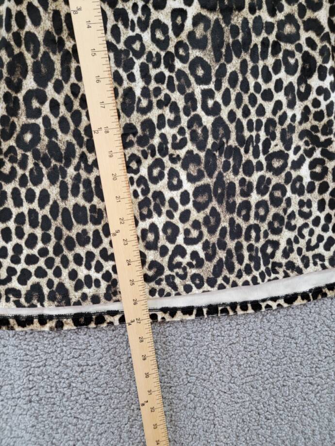 Michael Michael Kors Cheetah Cold-Shoulder Top Women's S Dark Camel Pullover L/S