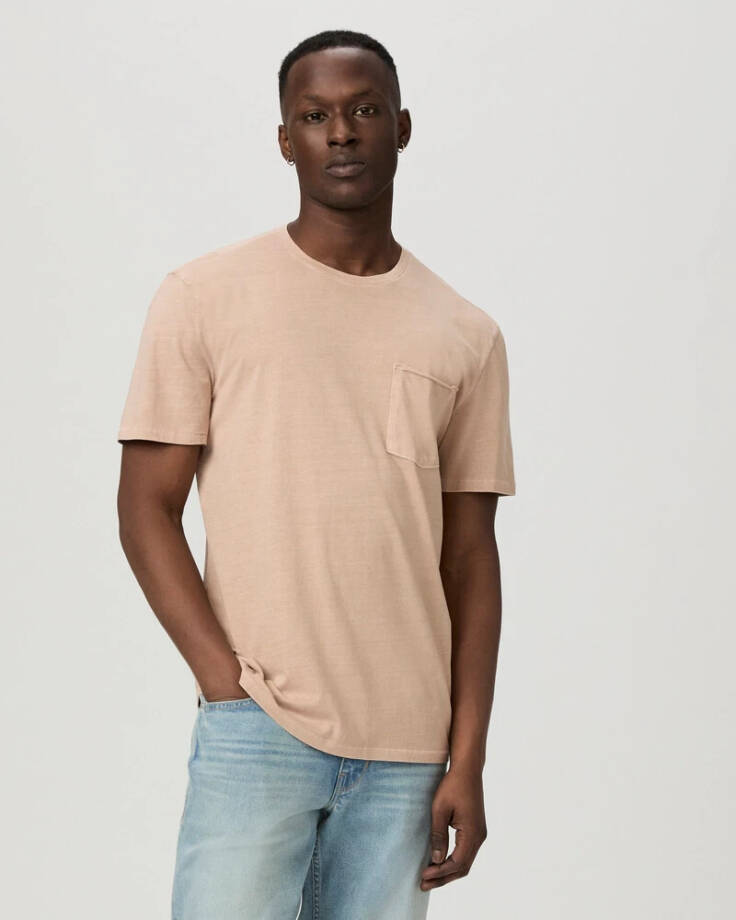 Paige Ramirez Crew Neck Pocket Tee T-Shirt Men's S Vintage Mesa Ridge Pullover~