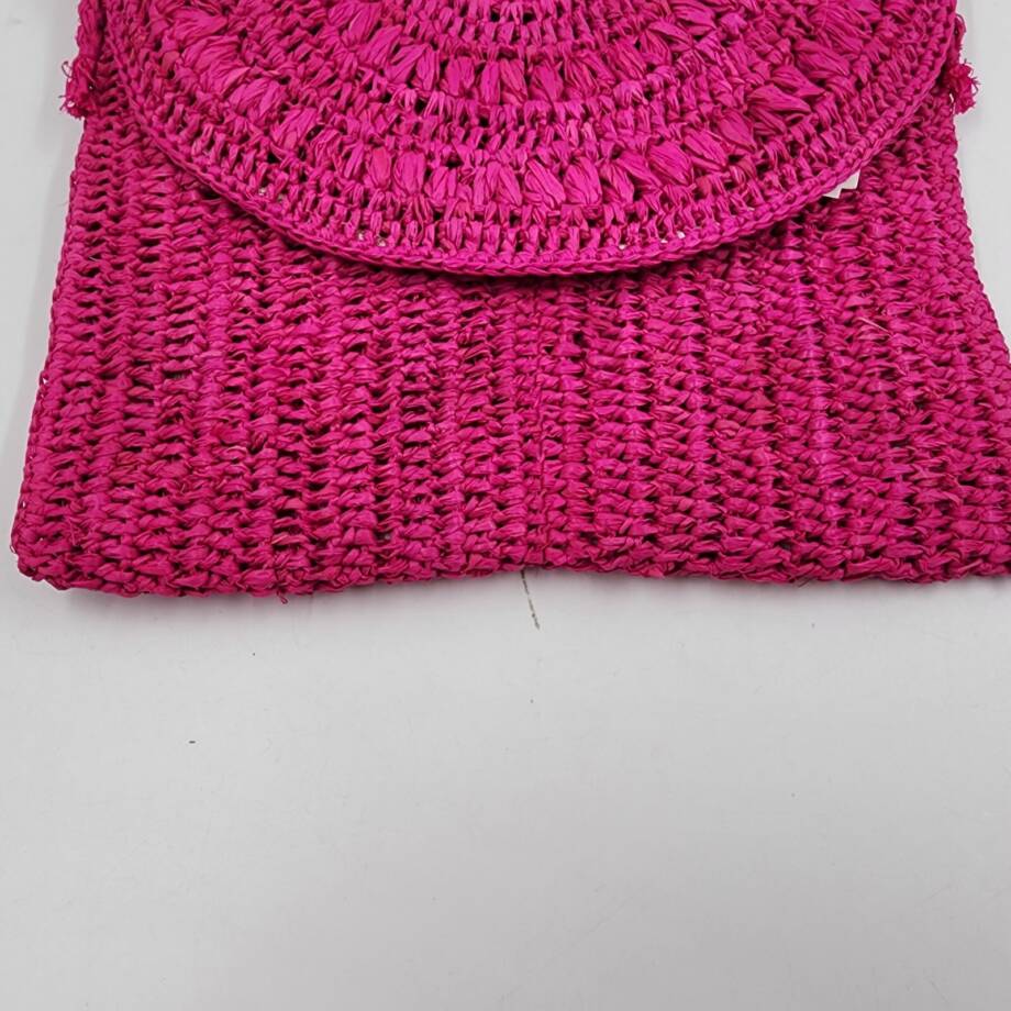 Mar Y Sol Naomi Raffia Crossbody in Pink