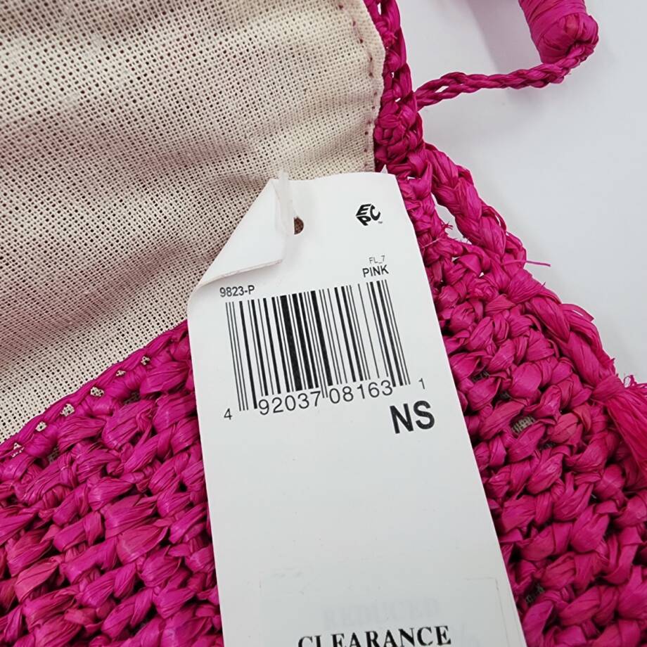 Mar Y Sol Naomi Raffia Crossbody in Pink