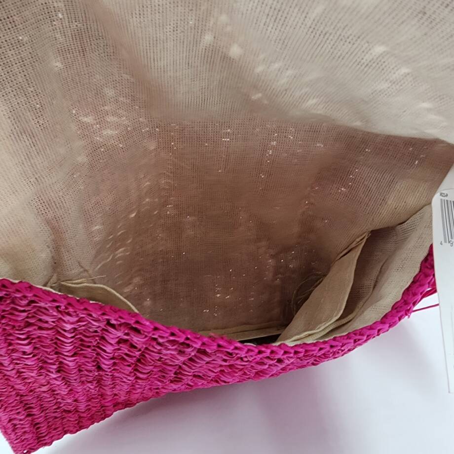 Mar Y Sol Naomi Raffia Crossbody in Pink