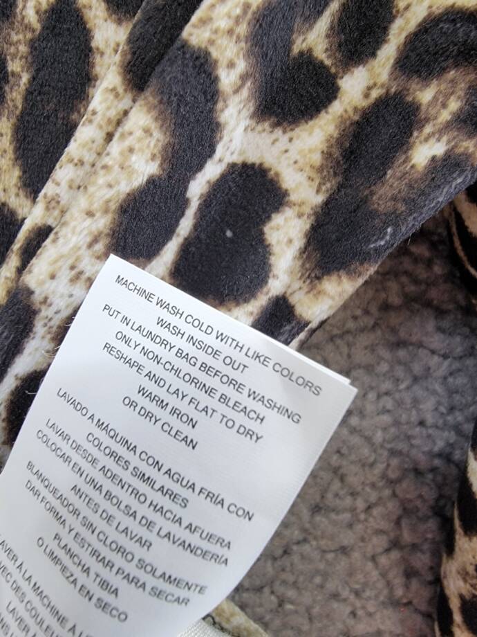 Michael Michael Kors Cheetah Cold-Shoulder Top Women's S Dark Camel Pullover L/S