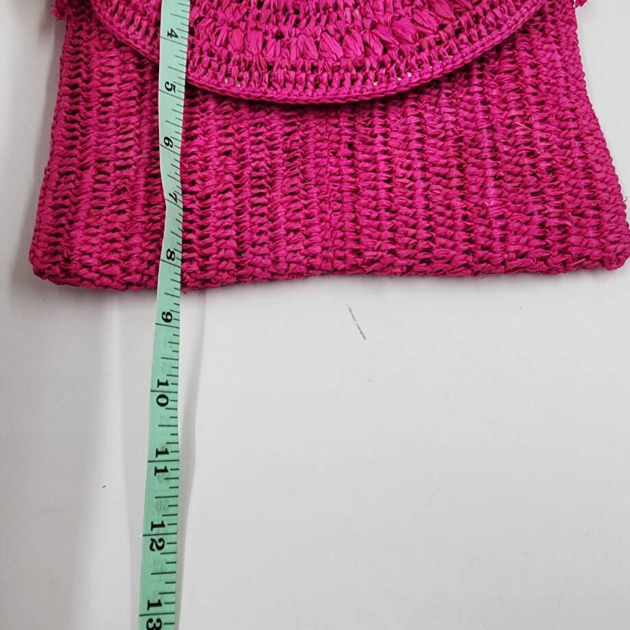 Mar Y Sol Naomi Raffia Crossbody in Pink